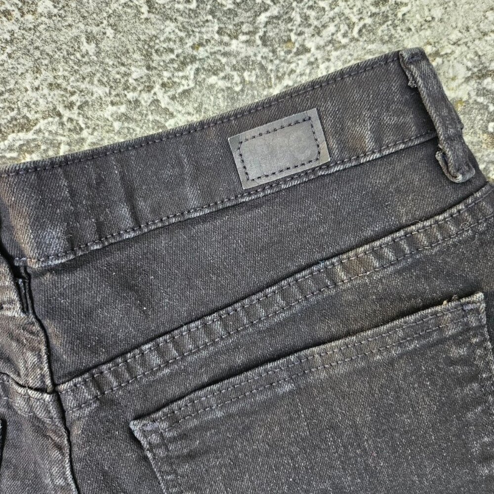 Lee Women Jeans Black Denim Cotton Blend Pant Size 10 TALL 34L - Picture 9 of 11